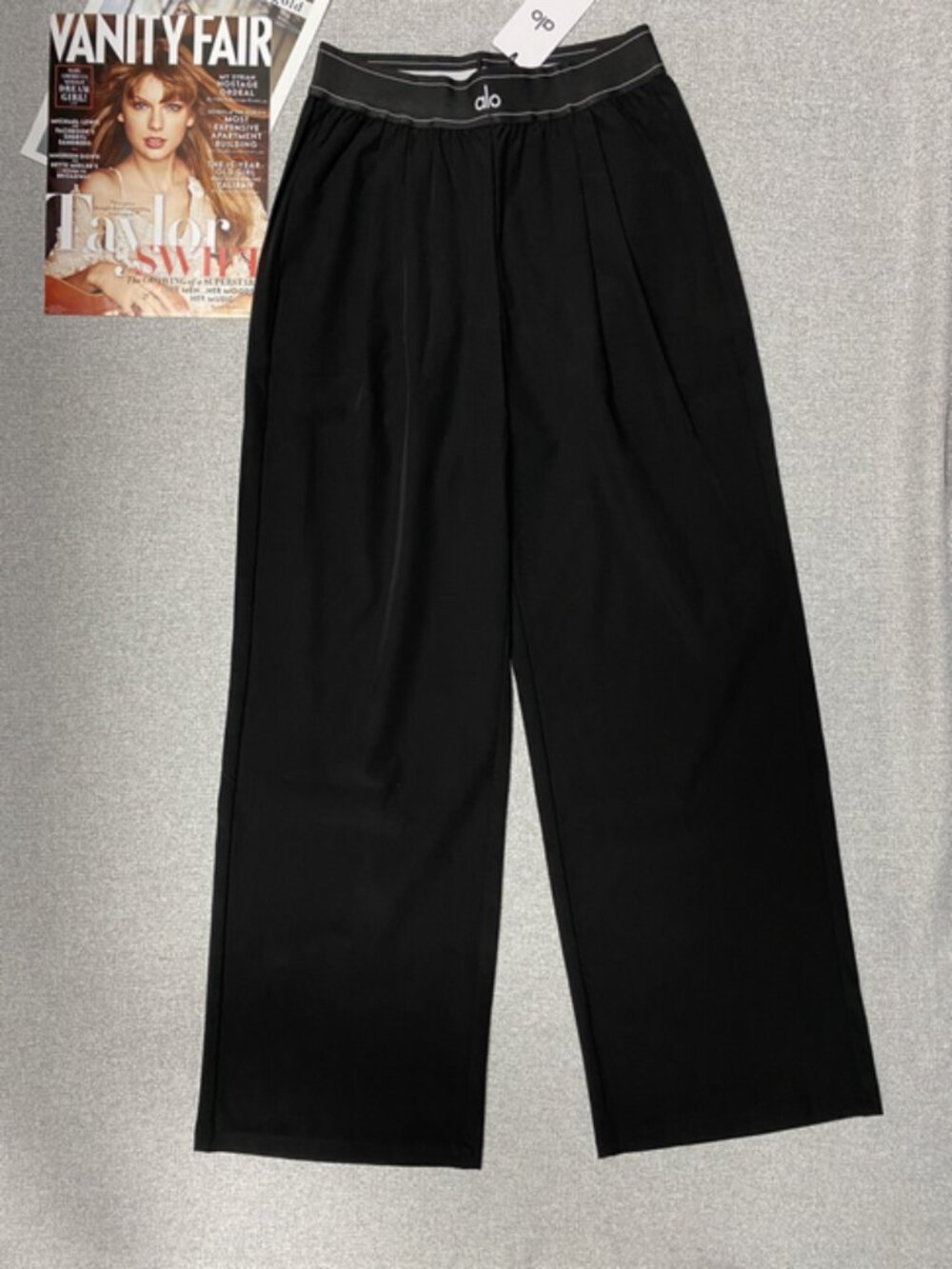 🦋ALO Yoga Suit Up Trouser Relaxed Wide Leg🖤30”Inseam/OnlyXXS-XS - Picture 2 of 7